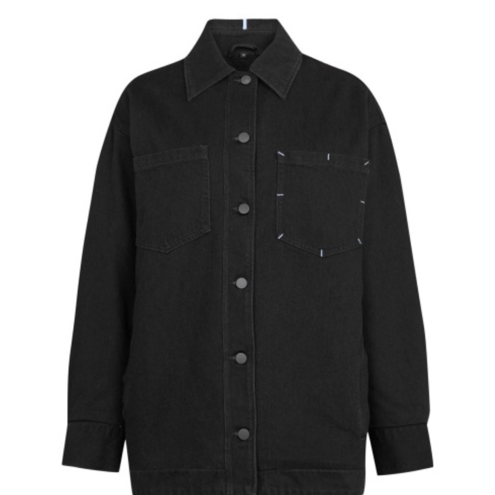 McQ by Alexander McQueen- black denim jacket M(overfit)